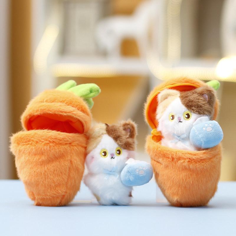 Плюшевая игрушка-кошка, милое животное, мягкая кукла, подарок для девочек и детей