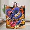 Индивидуальное Аниме Мультяшное одеяло Rat Fink Супер теплое Плед для кемпинга Плюшевый плед Новинка Покрывало для дивана и кровати Фланелевое покрывало Чехол для дивана-кровати