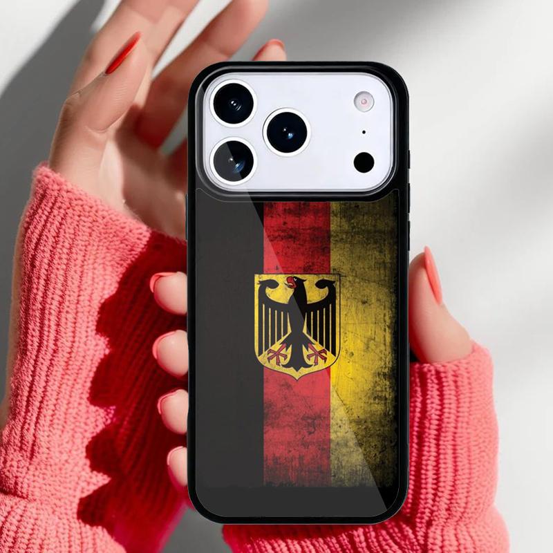 Чехол для телефона с флагом Германской империи для iPhone 17 16 15 14 13 Pro Max Задняя крышка для 12 11 Pro Coque