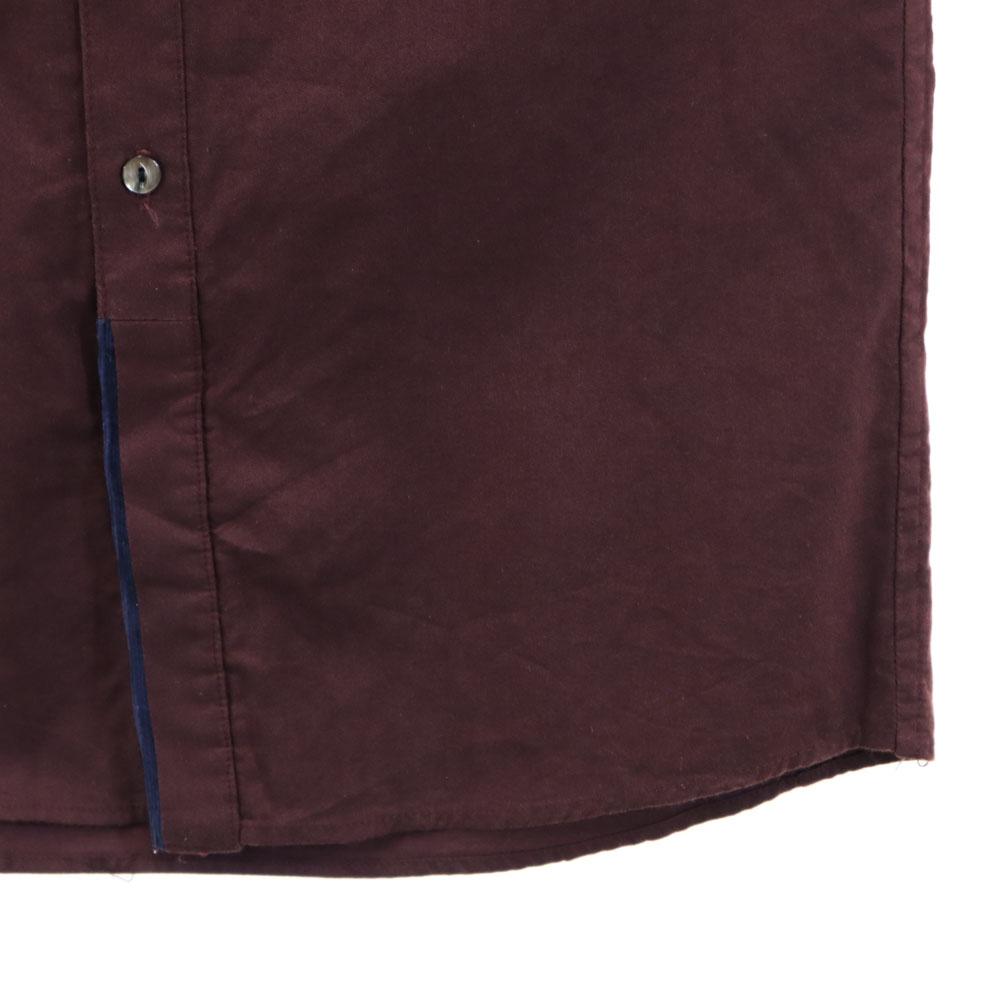 SHAREEF сделано в Японии Рубашка с длинным рукавом 1 серия Бордо Мужская Б/У