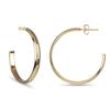 [N7322] - Gold Plated 'Choreography' Hoop Earrings - 35 Mm 5 Mm