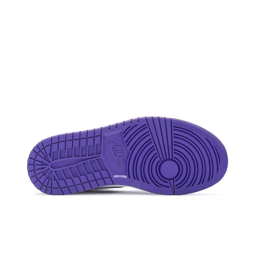 Air Jordan 1 Retro High OG PreSchool 'Court Purple' (Unisex) White / Court Purple Kids' Basketball Shoes CU0449 151