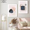 Абстрактное геометрическое искусство плакат румянец розовый граффити холст картины скандинавские настенные художественные картины для интерьера для гостиной домашний декор