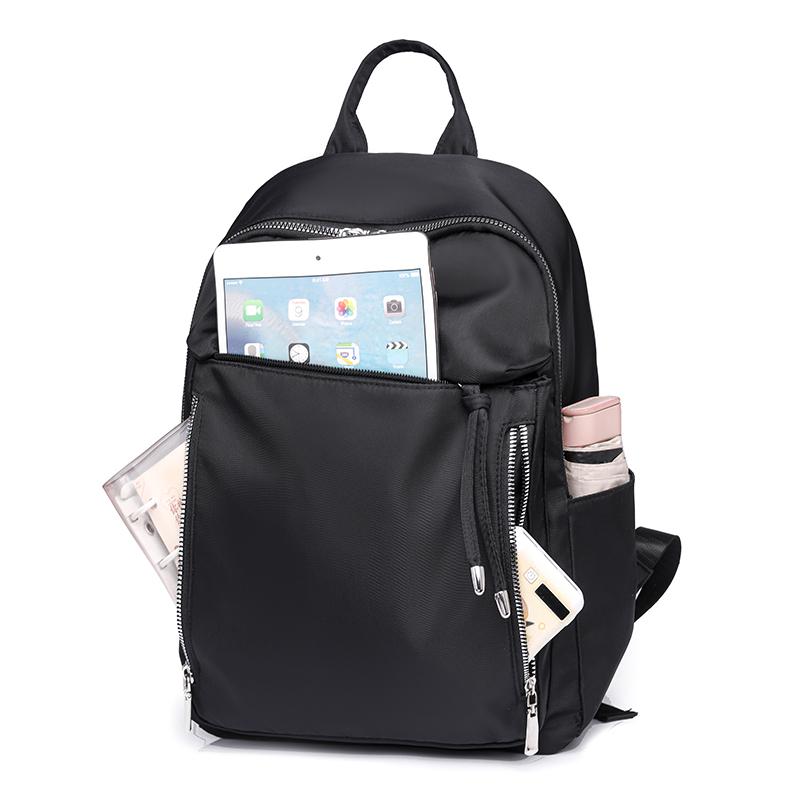 Женский однотонный рюкзак, легкая сумка для компьютера, дорожный рюкзак