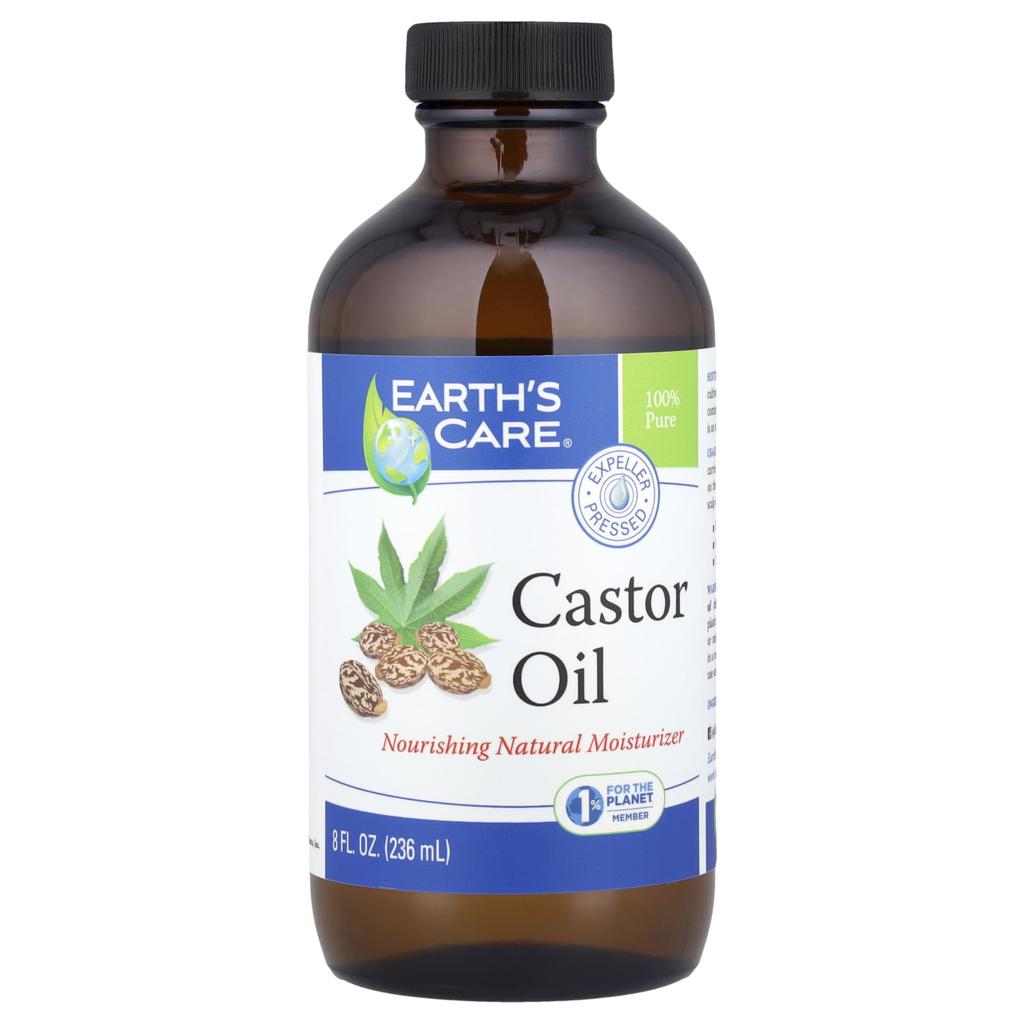 Earth's Care 100% Чистое касторовое масло, 236 мл(8 жидких унций)