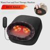 Home electric backrest massage pad, heated boots, foot massager, acupressure kneading massage, hot compress foot therapy machine