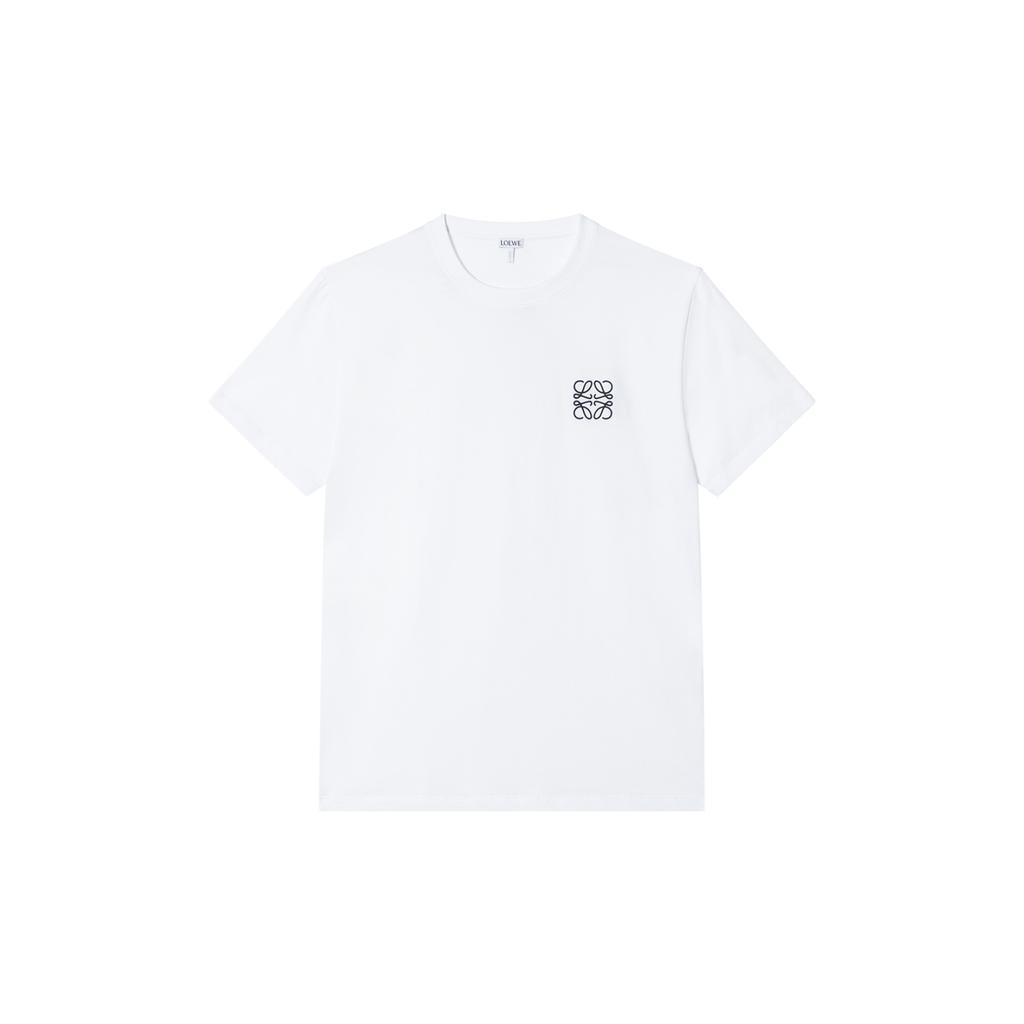 LOEWE T-Shirts Men's White Crew Neck Moderate H526341XAI-2100