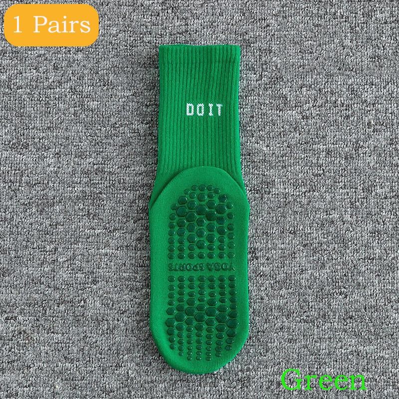 2 пары спортивных носков, хлопковые носки до середины голени для йоги, однотонные, полосатые, дышащие, нескользящие, для занятий фитнесом в помещении, для танцев в спортзале, пилатеса