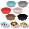 Silicone Frying Liners Air Circulation Baking Tray Dual-sided Cooking Pan Grease-free Air Fryer Basket Kitchen Accessory