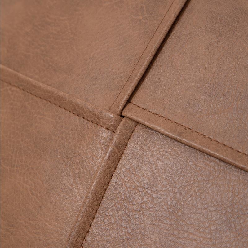 Однотонная легкая роскошная кожаная подушка, винтажная подушка для сращивания, образец спинки, диванная подушка для комнаты, мягкая сумка, наволочка