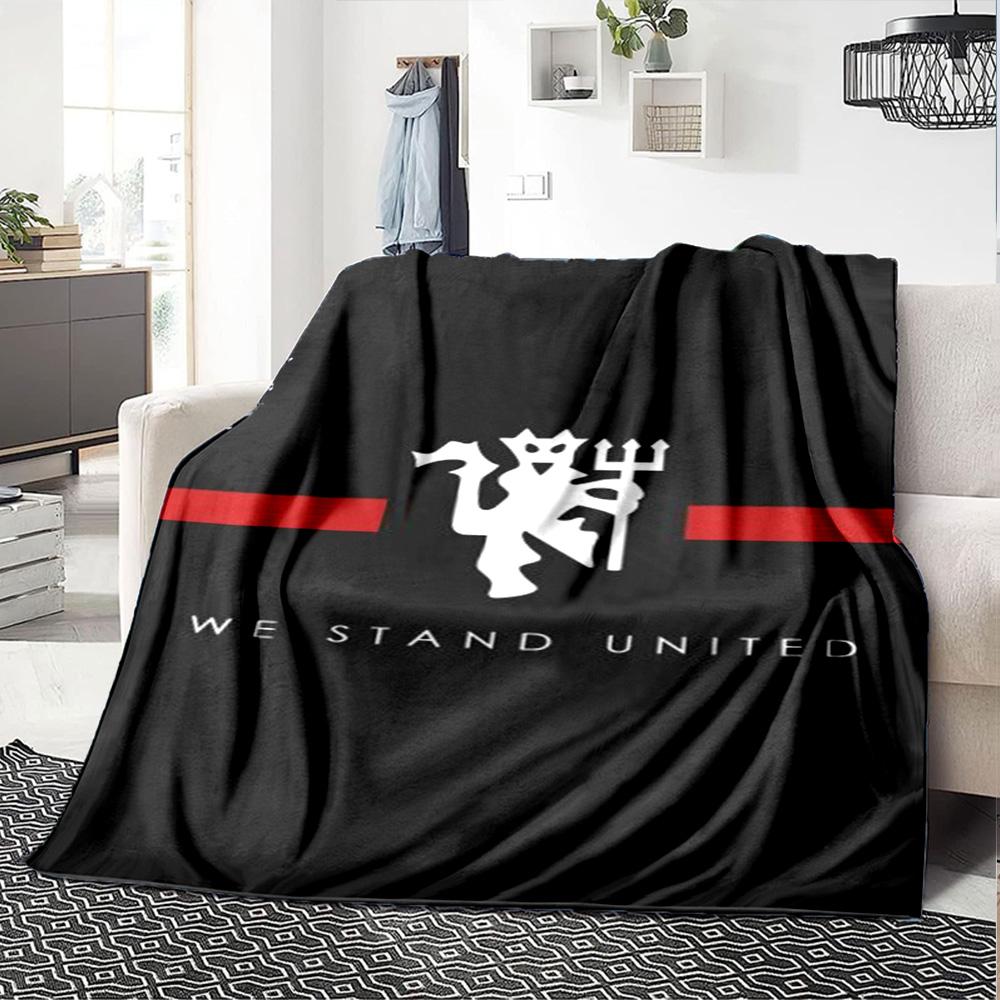Manchester Blanket Comfortable Suitable for Office Chair Bed Bedding for All Occasions Playful Design Ideal Gift For Birthday Valentine'S Day