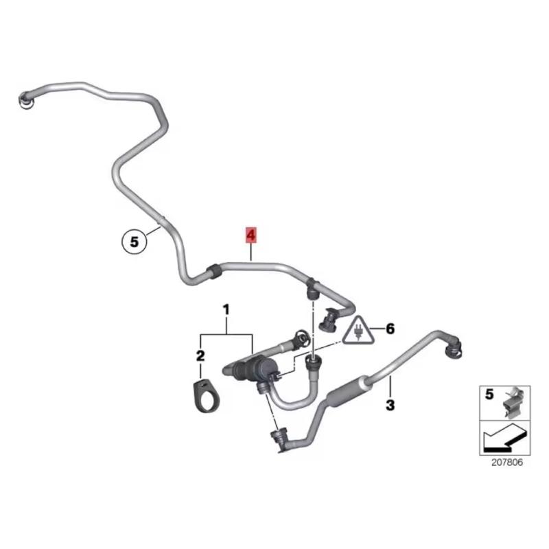 13907595191 Replacement Fuel Gas Tank Hose Auto Accessories Fuel Gas Tank Breather Suction Jet Pump Hose for F02 F06