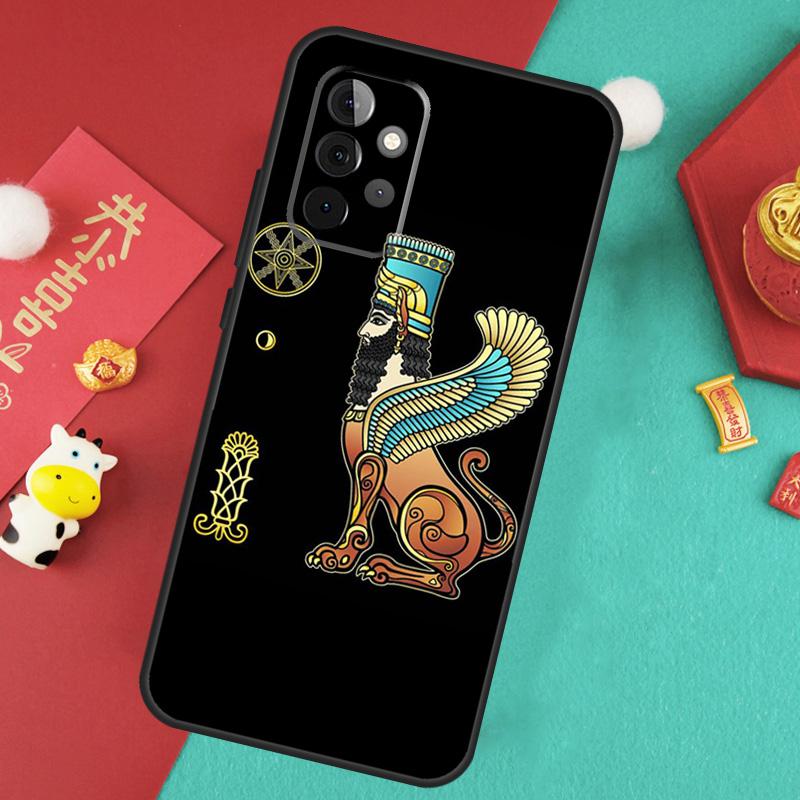 Крылатый Лев Ламассу Ассирийский Чехол Для Samsung Galaxy A55 A35 A25 A15 A14 A34 A54 A53 A33 A23 A13 A12 A52 A51 A32 Чехол