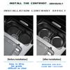Carbon Fiber Texture Car Anti-Slip Water Cup Pads Auto Coasters Mats For BMW Mini Cooper R50 R53 R55 R56 R60 R61 F54 F55 F56 F60