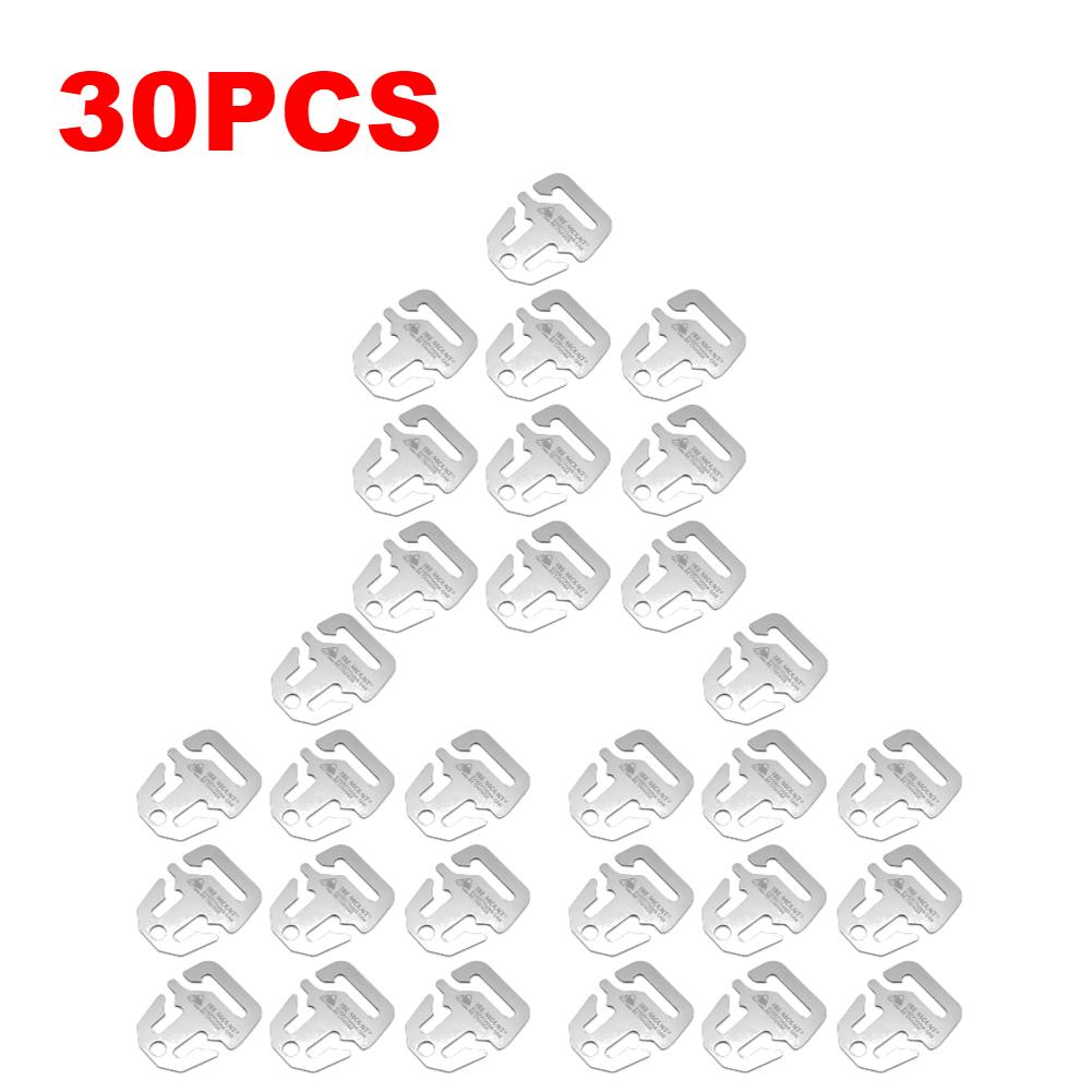 5-50PCS Awning Fixing Buckle Stainless Steel Anchor Awning Fastener Windproof Tent Tarp Anchor Buckle Outdoor Camping Accessory