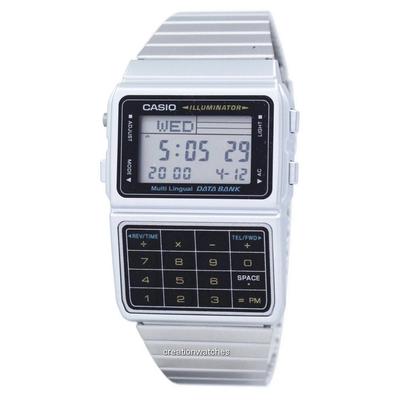 Digital Stainless Steel Data Bank Multi-Lingual DBC-611-1DF DBC611-1DF Мужские часы