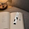 Оригинальная закладка для книг в виде кошки, милая закладка, забавная металлическая закладка для страниц с креативной цитатой, из нержавеющей стали для читателей, подарок для любителя, защита от ржавчины