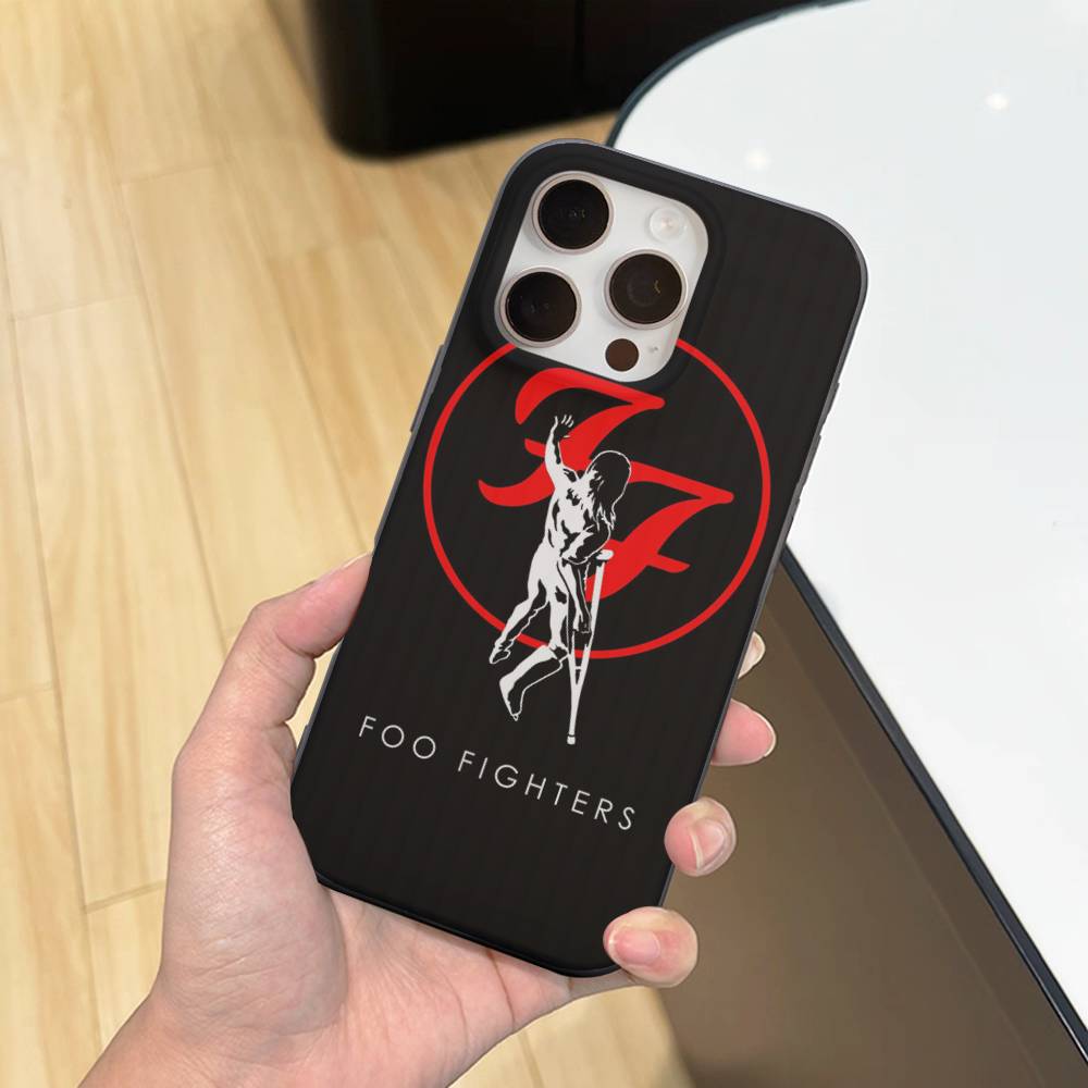 Чехол для телефона F-Foo F-Fighters Classic Rock для IPhone 16 15 17 Pro 11 12 13 14 Pro Max Plus Мягкий силиконовый чехол-оболочка с волнистой текстурой