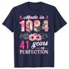 41th Birthday Gifts Men Women 41 Years Old Vintage 1984 T-ShirtWomen Men Clothing Streetwear Graphic T Shirts Harajuku