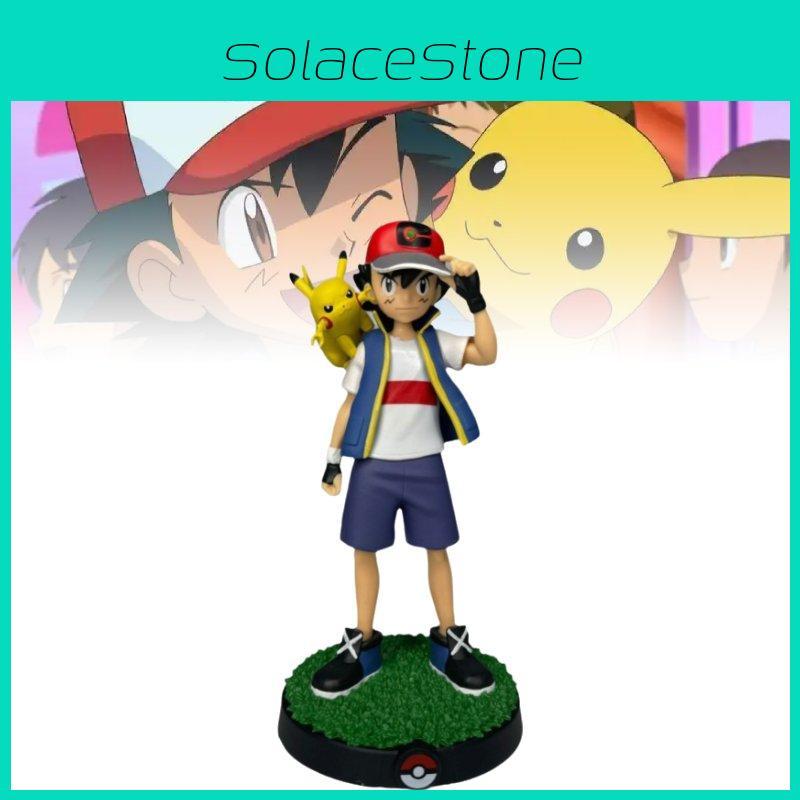 Очаровательная фигурка Пикачу и Эша Коллекционная игрушка Модель из ПВХ Идеально подходит для подарков и декора