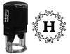 Printtoo Octagon Celtic Swirl Frame H Alphabet Monogram R-40 Self Inking Rubber Stamp Office