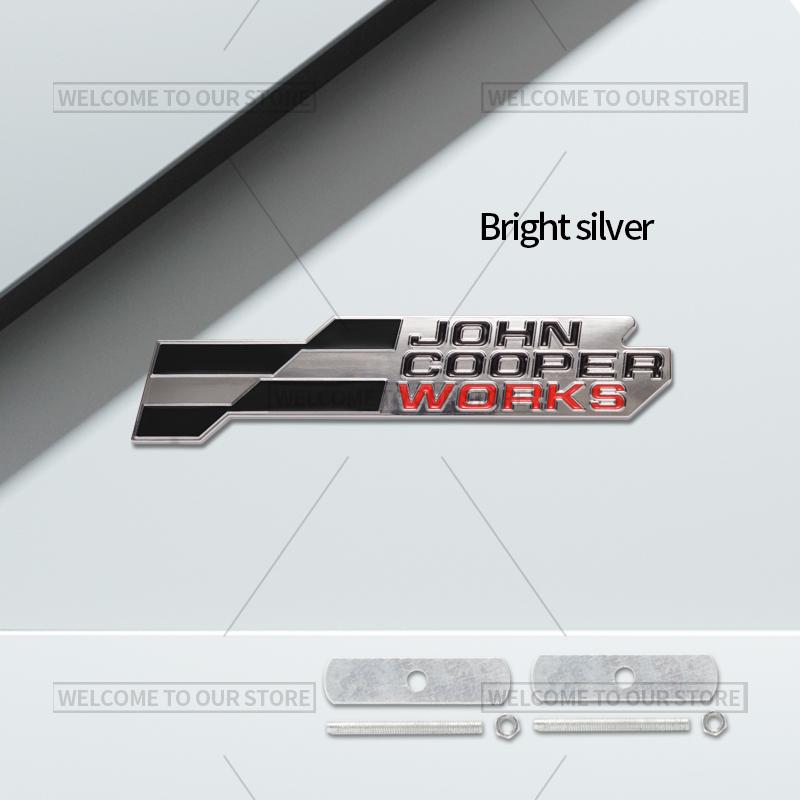 3D значок решетки John Cooper Works JCW, металлические наклейки на задний багажник для Mini Cooper S F66 F65 F67 U25 J01 J05 R61