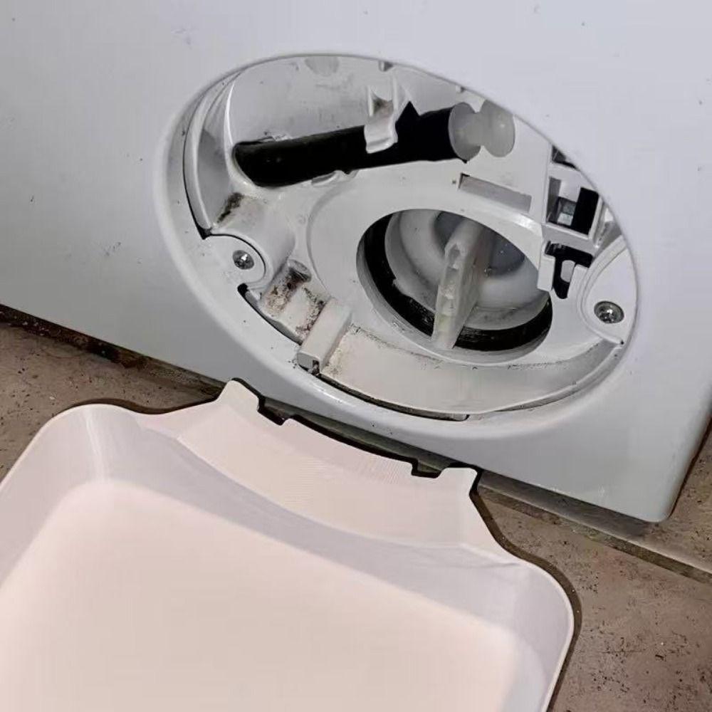 Anti-Spill Drain Water Catch Bucket 3D Printing Washer Drain Pan Pump Filter Drain Bucket Home Use