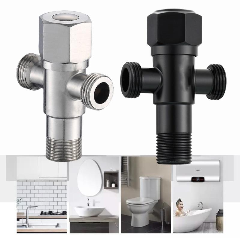 Латунный внешняя резьба G1/2 с переключателем, кран для ванны, настенный медный угловой клапан, аксессуары для ванной комнаты, балкона