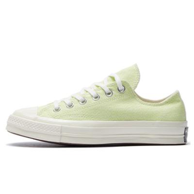 Чак 1970-е Удобные повседневные кеды из парусины с низким верхом Женские кроссовки Белый Зеленый 564131C