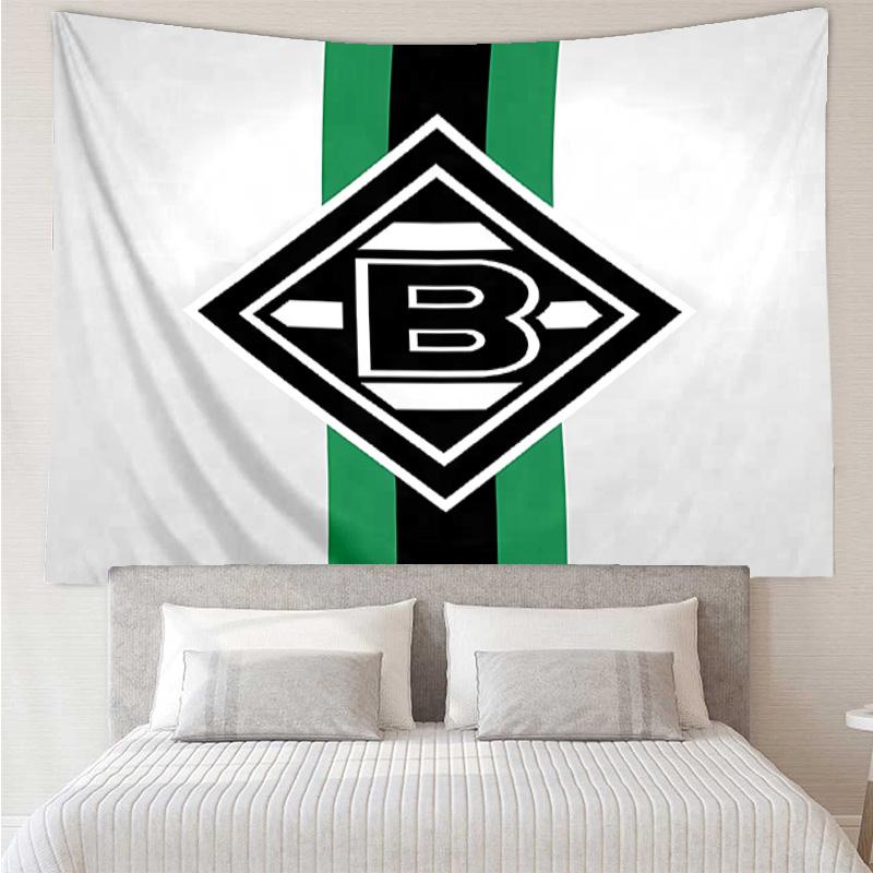 Borussia Mönchengladbach LOGO Tapestry for Bedroom Aesthetic Classroom Tapestries Wall Hanging for Living Room Dorm Office,Ideal Creative Gift