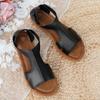Fashion Female Shoes On Sale 2024 Basic Model Solid Color Simple Women's Casual Sandals Non-slip and Wear-resistant Roman Sandals