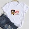 (Азиатский размер) Футболка Топ Кофейный тренд Love Mom Mama Модная повседневная одежда Футболка с коротким рукавом Женская футболка с принтом Женская женская футболка с круглым вырезом и графикой