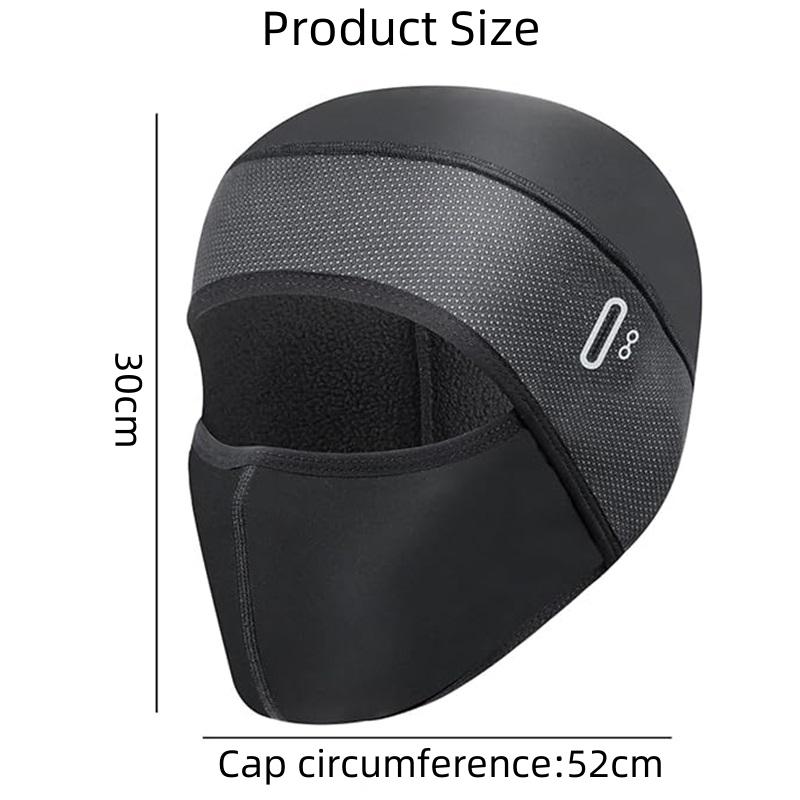 Эластичный велосипедный капюшон, зимняя термозащитная мотоциклетная лыжная маска, балаклава, защитная маска для лица, шапка-чепец