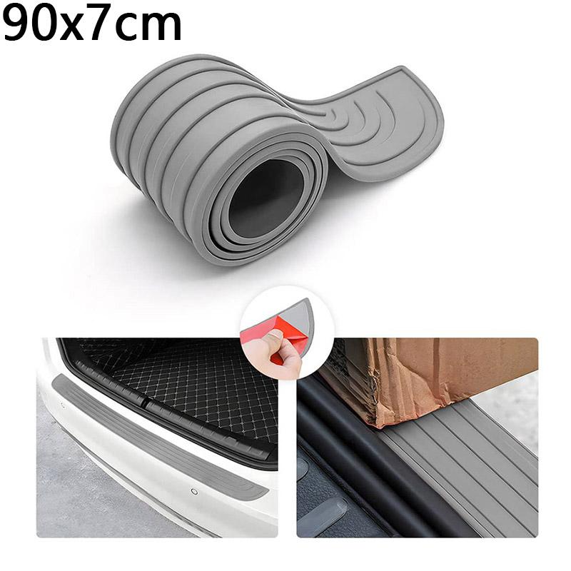 Универсальная защита заднего бампера автомобиля, мягкая клейкая пластина из ПВХ, защита багажника от царапин, накладка на порог, защитная кромка