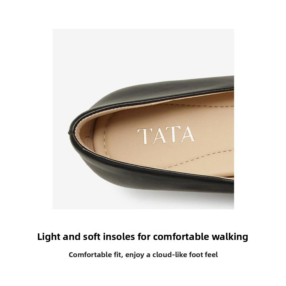 TATA/She 2025 Spring Shopping Mall Same Fashionable and Simple Style Women's Singles Shoes