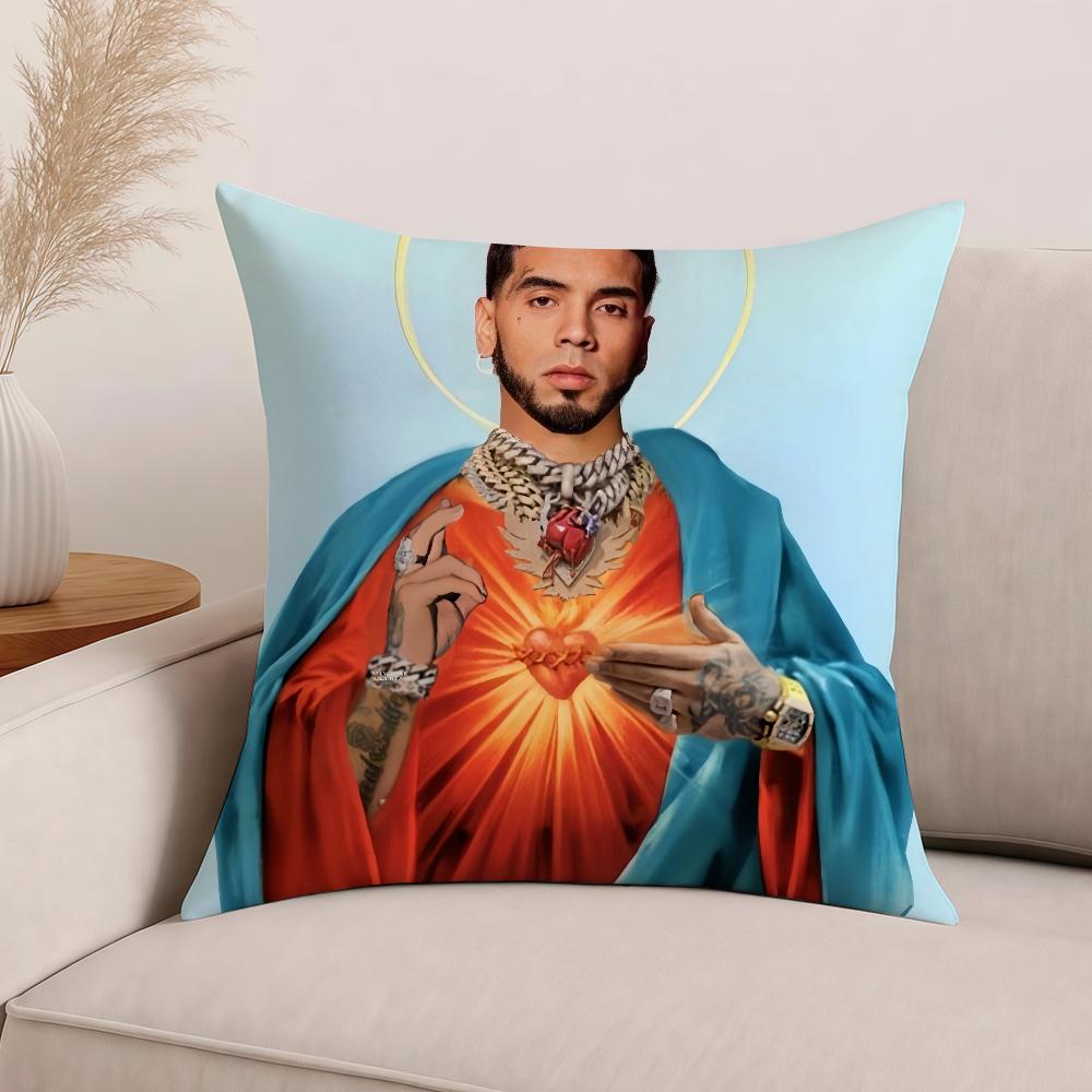 Наволочка для подушки с изображением рэпера A-Anuel Aa, офисные подушки, подходящие для дивана, автомобиля, спальни, декоративная наволочка