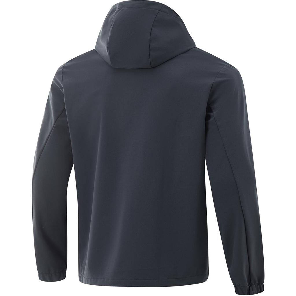 Li Ning Fitness Series Brand Logo Повседневная удобная куртка на молнии Мужские куртки Темно-синие AFDV071-2