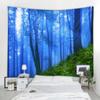 Природный лесной пейзаж гобелен настенный психоделическая сцена Мандала домашний художественный декор стены Бохо Декор комнаты Йога наматрасник