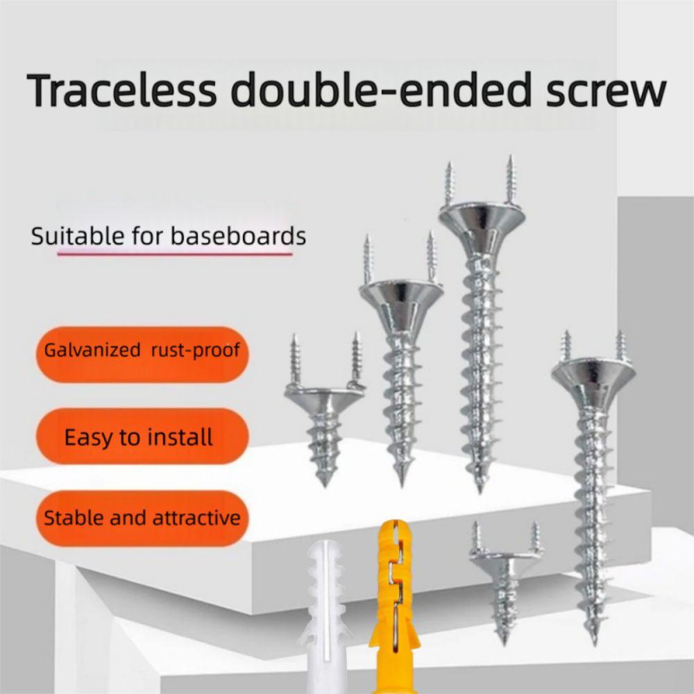50 ШТ. Двухголовочный Оцинкованный Стальной Гвоздь Прочный Невидимый Без Шляпки с Аксессуарами Декоративная Работа Гвоздь-Барашек