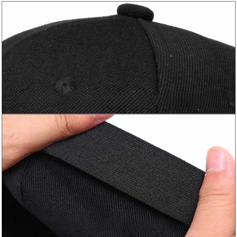 Мужская бейсболка большого размера с герметичным жестким верхом и короткими полями — модная, двусторонняя, в стиле «утконос» для пар