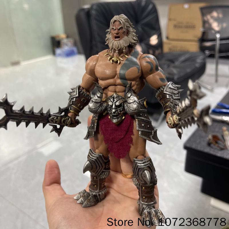 Nightmare Studio D20 1/12 Full Set Scale Classic Game Characters Barbarian Male Warrior 6inch Action Figures Toy
