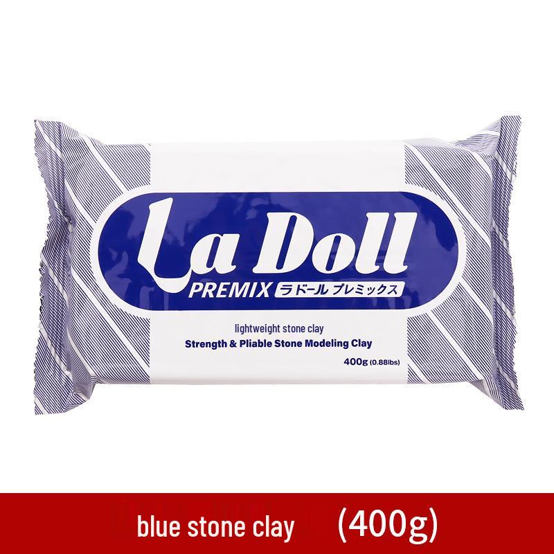 Набор белой самозатвердевающей глины Ladoll 500 г - DIY-глина для лепки фигурок, не требующая обжига