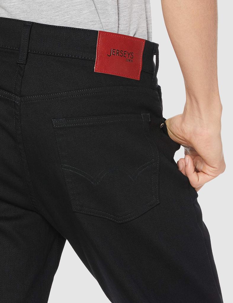 Джинсы, трикотажные изделия, прямые джинсовые брюки, эластичные, JMH03, черные, M [Edwin] мужские