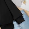 Girls' Cute Sunset Black Cat Pattern Hoodie for Autumn Children's Casual Hoodie