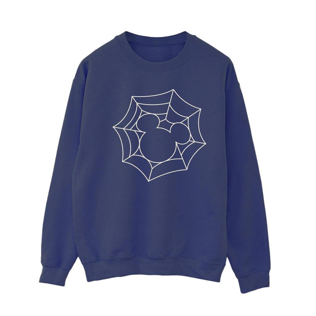Disney Womens/Ladies Mickey Mouse Spider Web Sweatshirt