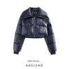 Kaslead New Arrival Women's Clothing Fashion Style Stylish Simple and Versatile Paint Bread Type Short Cotton Coat Jacket