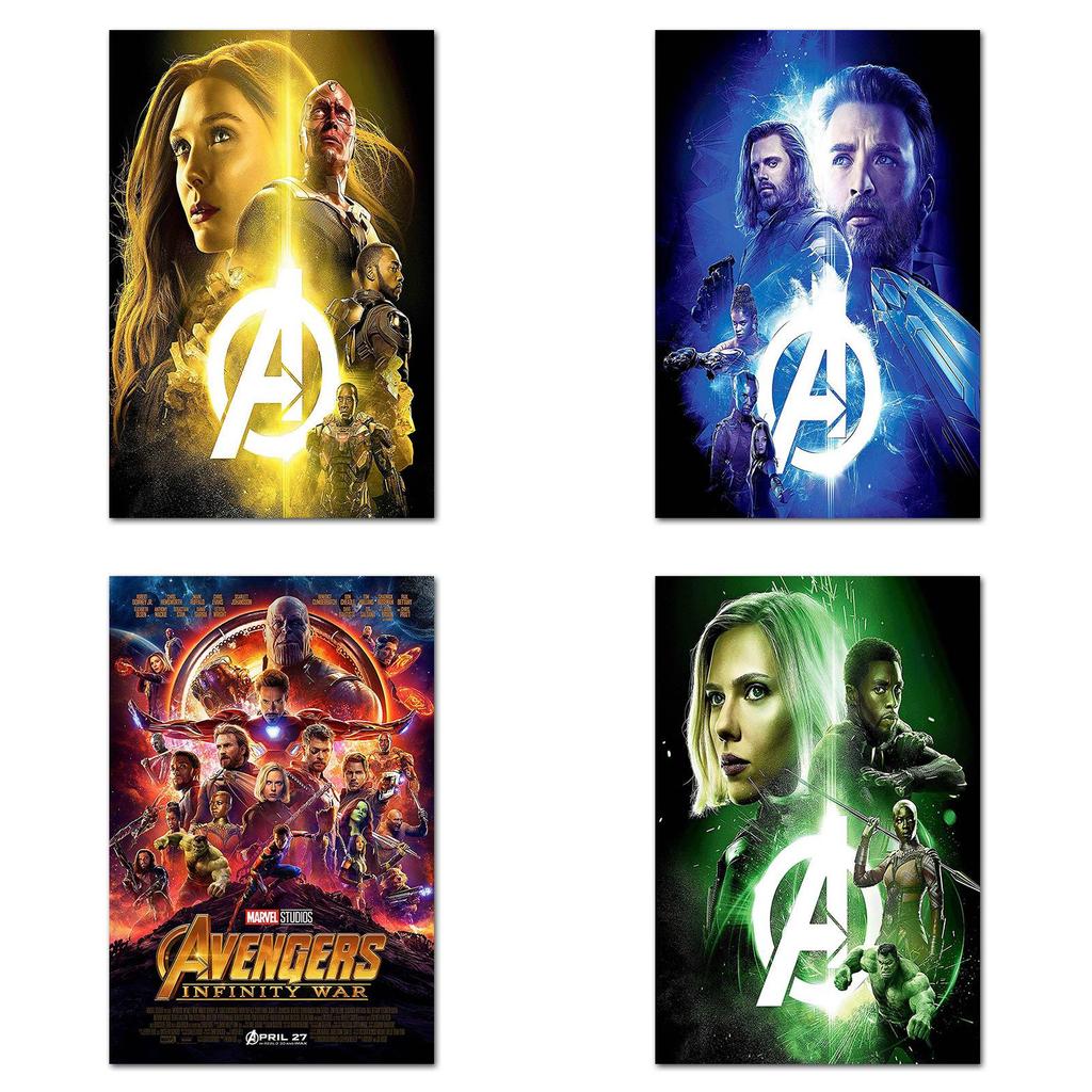 Роскошный плакат героя Marvel из шелковой ткани для декора спальни и кабинета