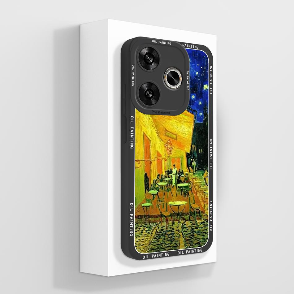 For Poco F6 Pro Phone Case Cool Creative Soft Smooth Liquid Silicone Back Cover For Xiaomi Poco F 6 Shockproof Bumper Funda Capa