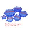 6Pcs Silicone Elastic Cover Universal Food Packaging Stretch Lids for Bowl Pot Dish Reusable Food Fresh Cover 6 Sizes