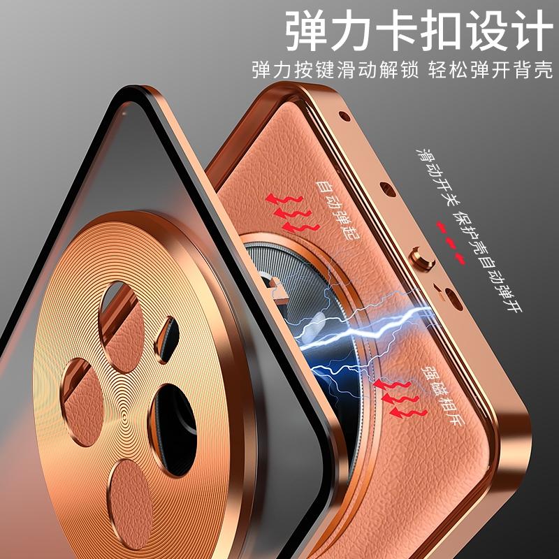 For Realme GT5 Pro Case Aluminium Alloy Metal Frame Case For Realme GT 5 Pro 5G Matte Clear Phone Acrylic Back Cover Bumper